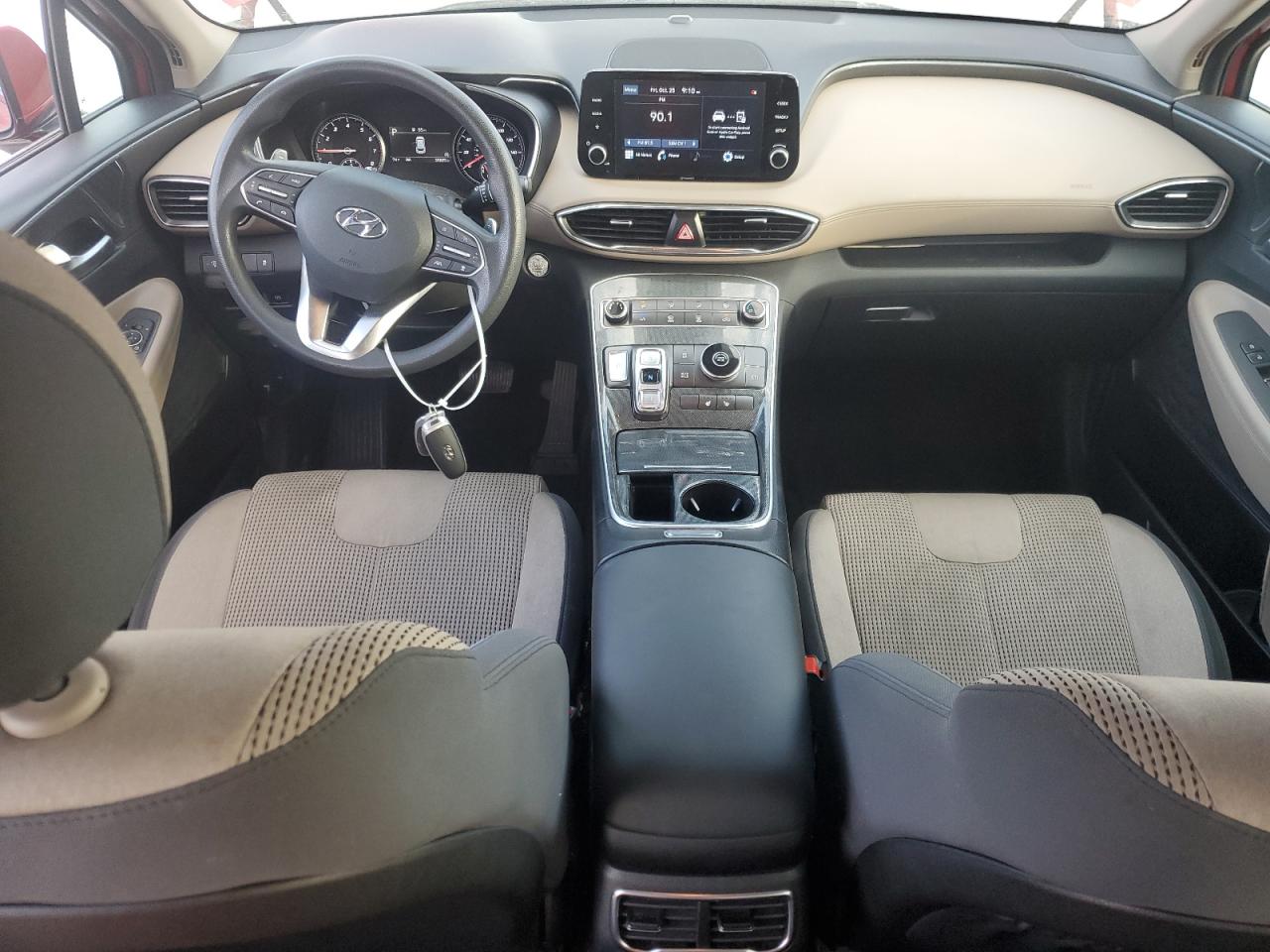 2021 Hyundai Santa Fe VIN 5NMS24AJ0MH321799 Copart auction photo, rear end / side damage thumbnail 8