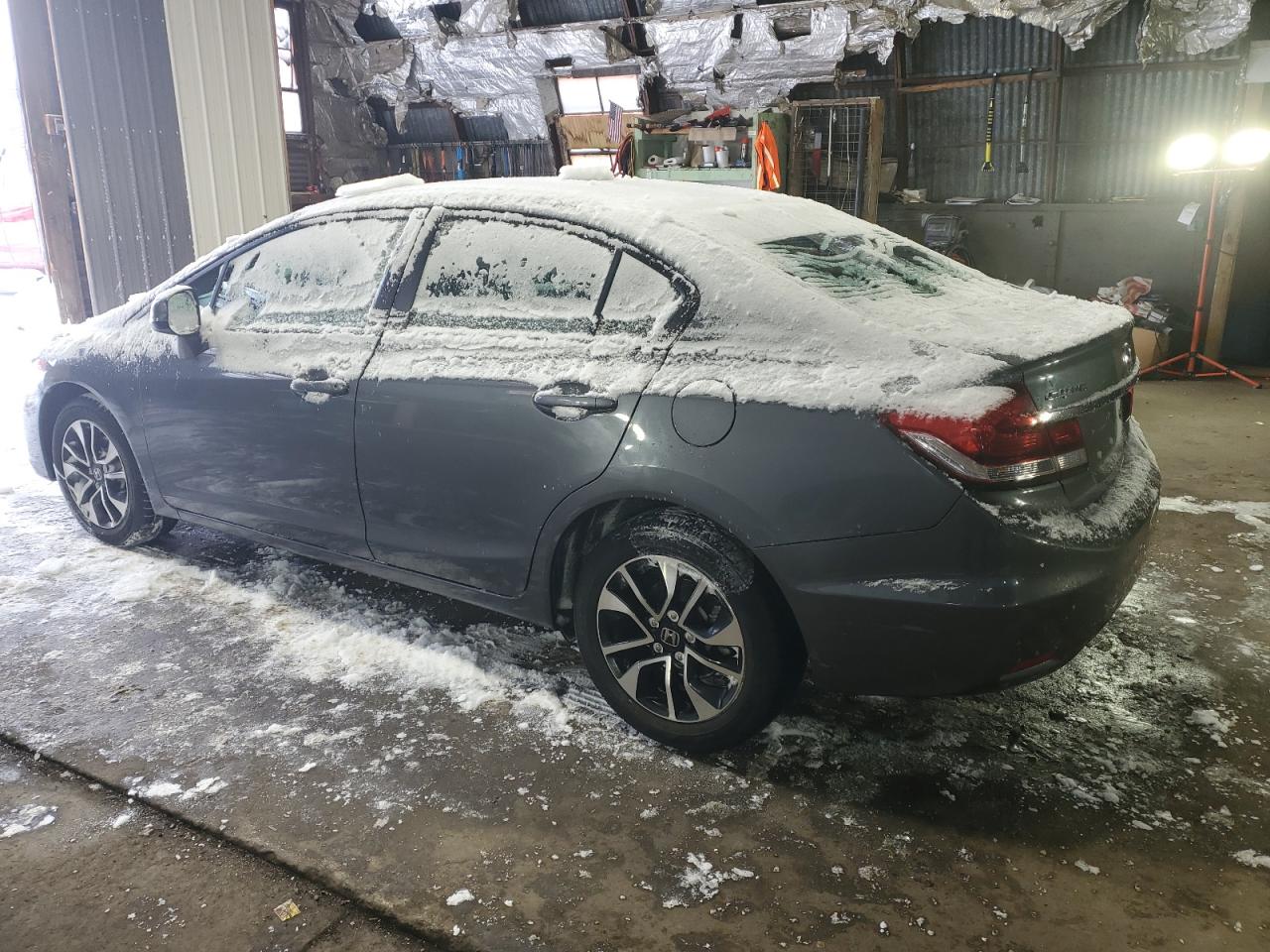 2013 Honda Civic VIN 19XFB2F84DE261920 Copart auction photo, side damage thumbnail 2