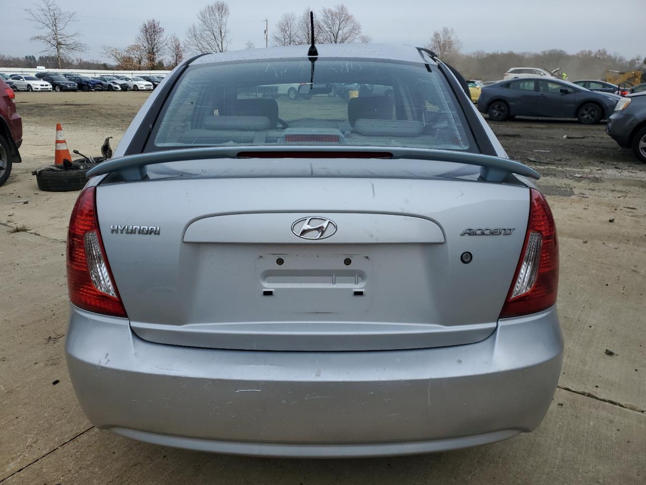 2006 Hyundai Accent VIN KMHCN46C96U035205 Copart auction photo, side damage thumbnail 6