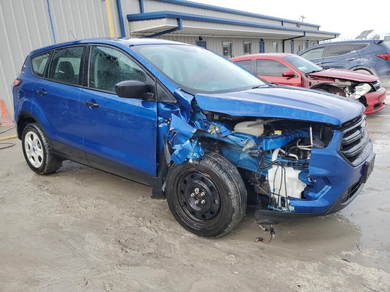 2018 Ford Escape VIN 1FMCU0F74JUB12313 Copart auction photo, front end damage thumbnail 4