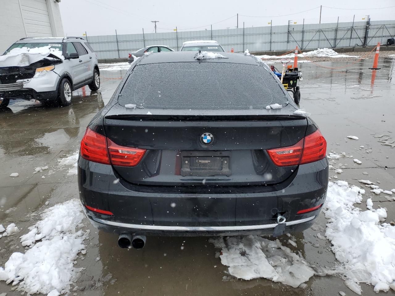 2015 BMW 4er VIN WBA4C9C54FD330601 Copart auction photo, undercarriage damage thumbnail 6
