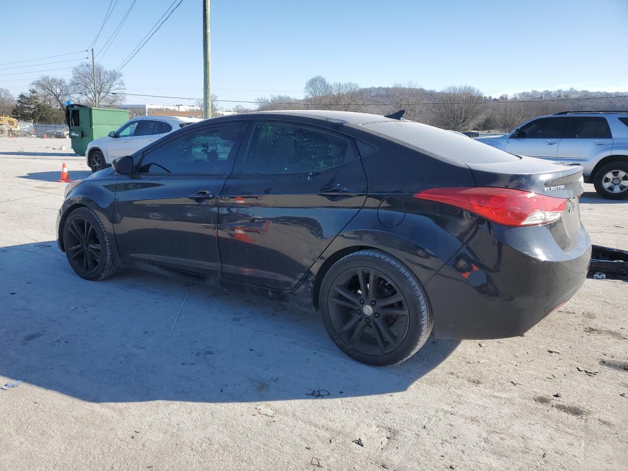 2013 Hyundai Elantra VIN 5NPDH4AE2DH343865 Copart auction photo, side damage thumbnail 2