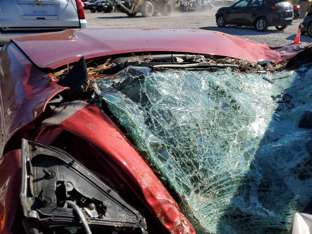 2020 Toyota 4Runner VIN JTEZU5JR5L5226320 Copart auction photo, top/roof / front end damage thumbnail 9