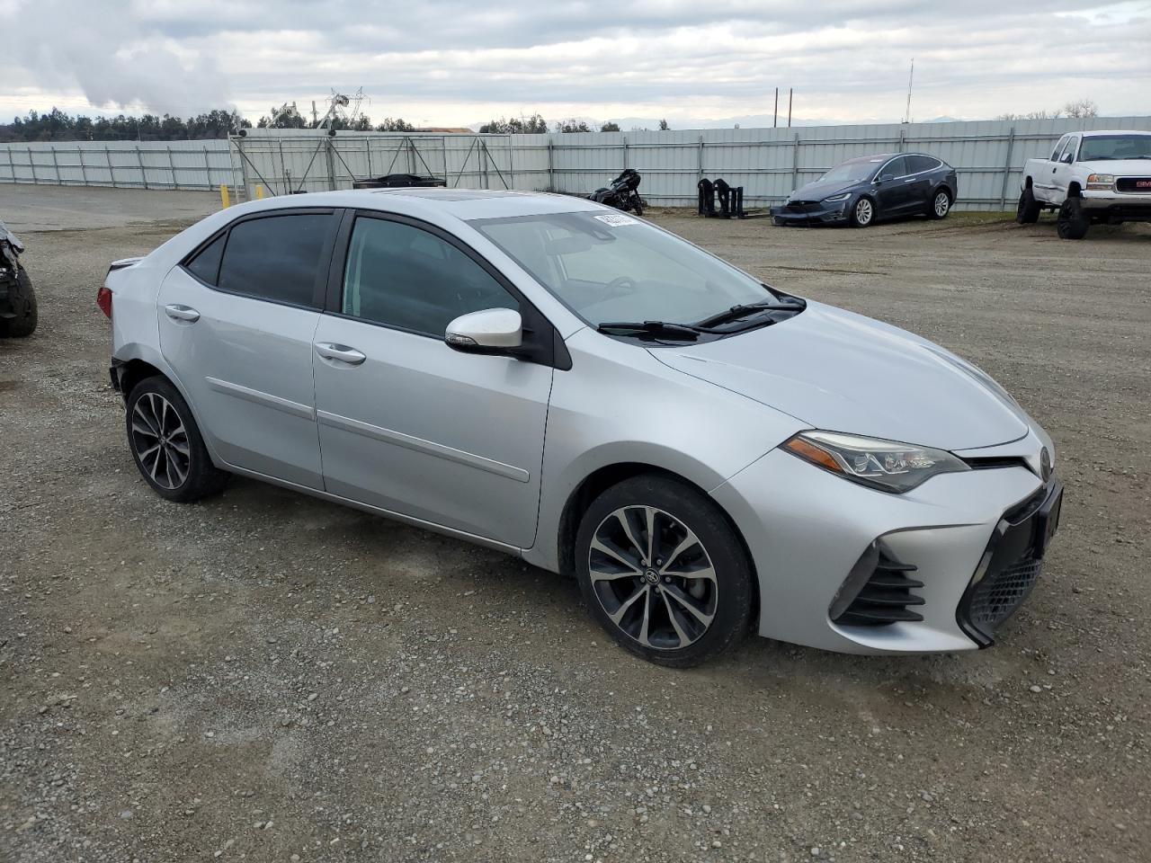 2017 Toyota Corolla VIN 5YFBURHE8HP658538 Copart auction photo, rear end / side damage thumbnail 4