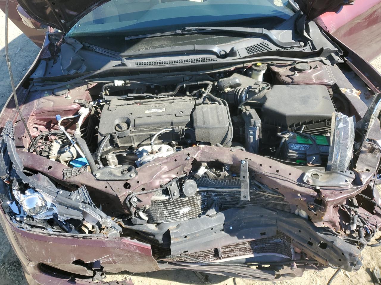 2017 Honda Accord VIN 1HGCR2F33HA130104 Copart auction photo, front end damage thumbnail 12