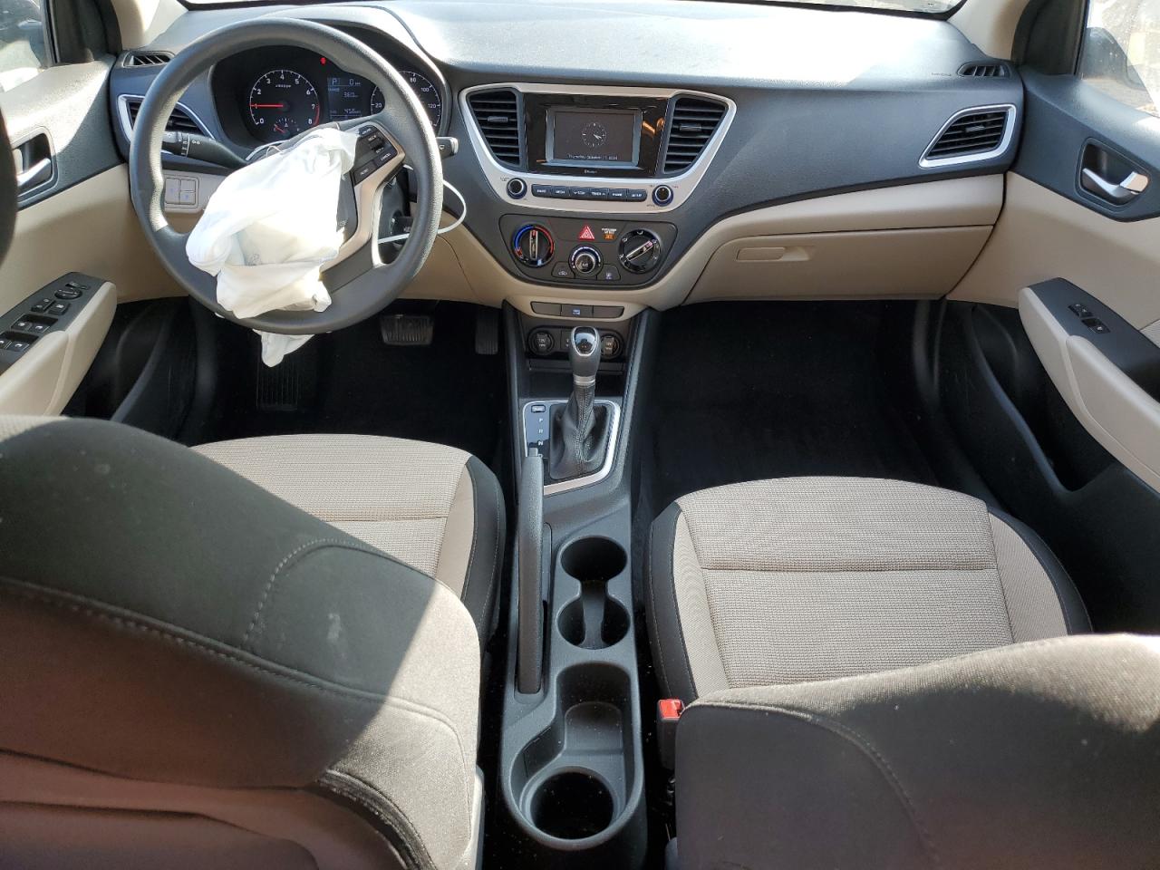 2021 Hyundai Accent VIN 3KPC24A61ME144722 Copart auction photo, front end / minor dent/scratches damage thumbnail 8