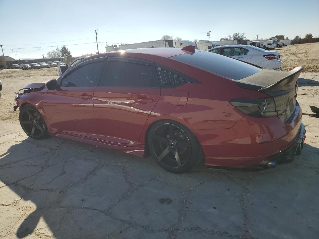 2019 Honda Accord VIN 1HGCV1F31KA020603 Copart auction photo, front end / rear end damage thumbnail 2
