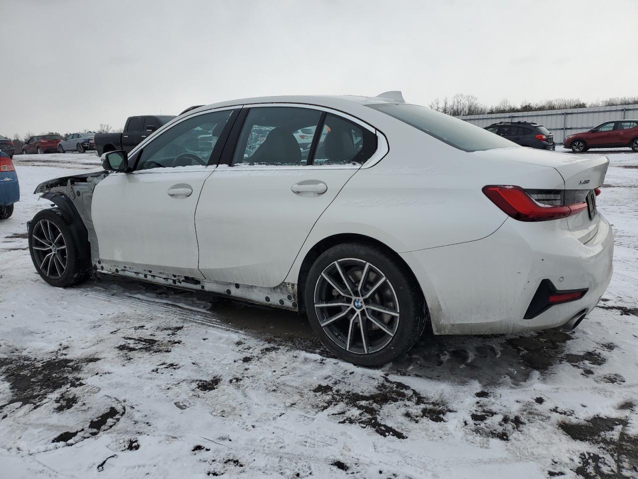 2019 BMW 3er VIN WBA5R7C55KAJ78959 Copart auction photo, front end / side damage thumbnail 2