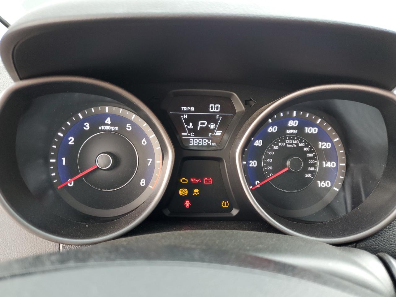 2014 Hyundai Elantra VIN 5NPDH4AE7EH535977 Copart auction photo, vandalism / front end damage thumbnail 9
