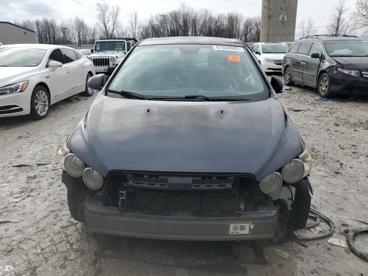 2012 Chevrolet Sonic VIN 1G1JC5SH3C4192189 Copart auction photo, side / front end damage thumbnail 5