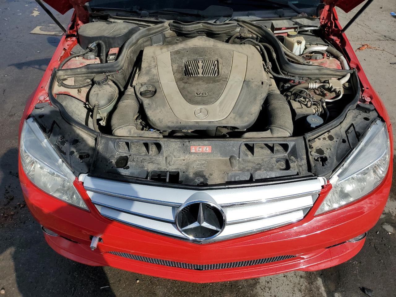 2010 Mercedes-Benz C-klasse VIN WDDGF5EBXAA391177 Copart auction photo, rear end / hail damage thumbnail 11