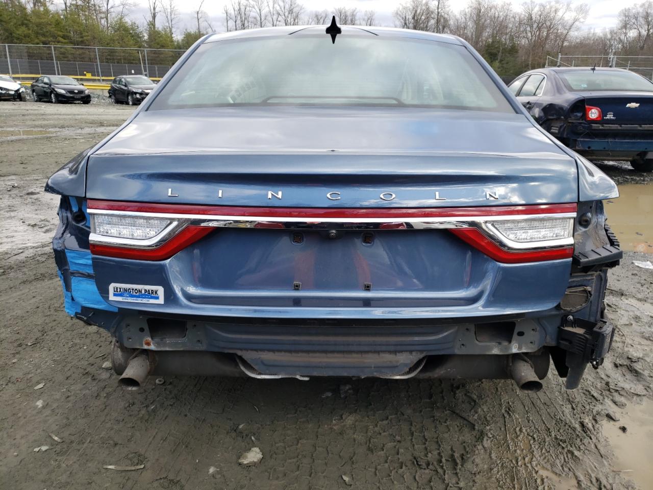 2018 Lincoln Continental VIN 1LN6L9SK2J5605982 Copart auction photo, rear end / side damage thumbnail 6