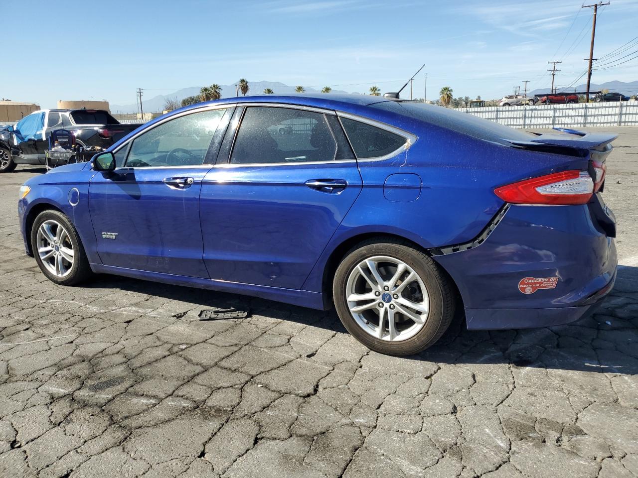 2016 Ford Fusion VIN 3FA6P0SU0GR320831 Copart auction photo, rear end damage thumbnail 2