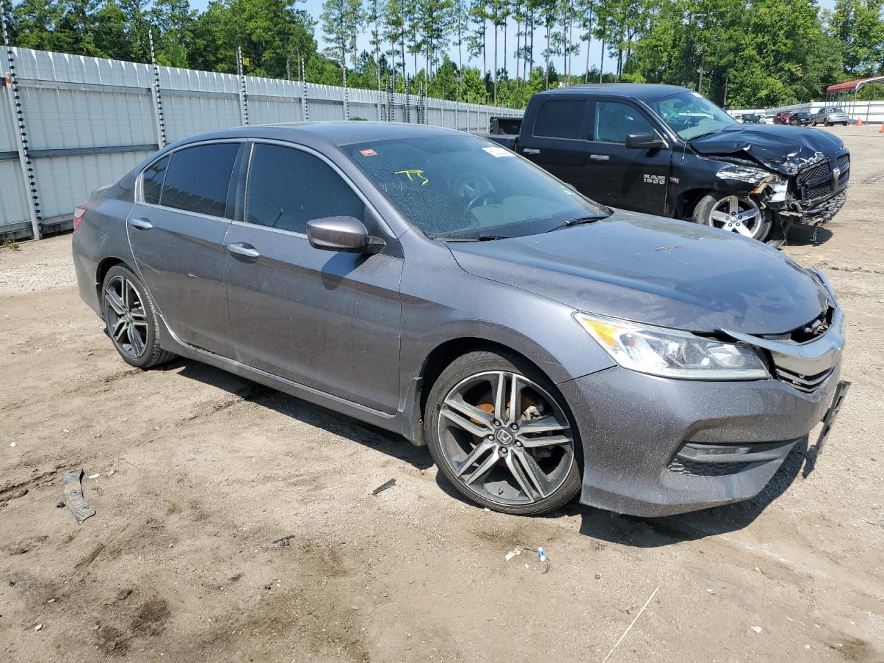 2017 Honda Accord VIN 1HGCR2F50HA064998 Copart auction photo, all over damage thumbnail 4