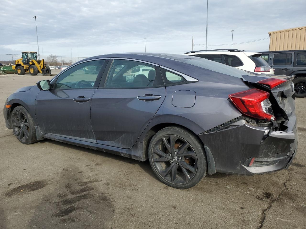 2020 Honda Civic VIN 19XFC2F8XLE028605 Copart auction photo, rear end damage thumbnail 2