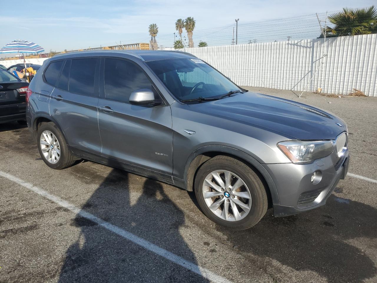 2017 BMW X3 VIN 5UXWZ7C55H0T43879 Copart auction photo, mechanical / side damage thumbnail 4