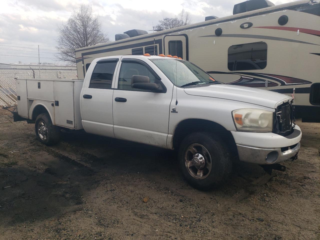 2008 Dodge RAM VIN 3D3KS28A88G125340 Copart auction photo, front end / side damage thumbnail 4