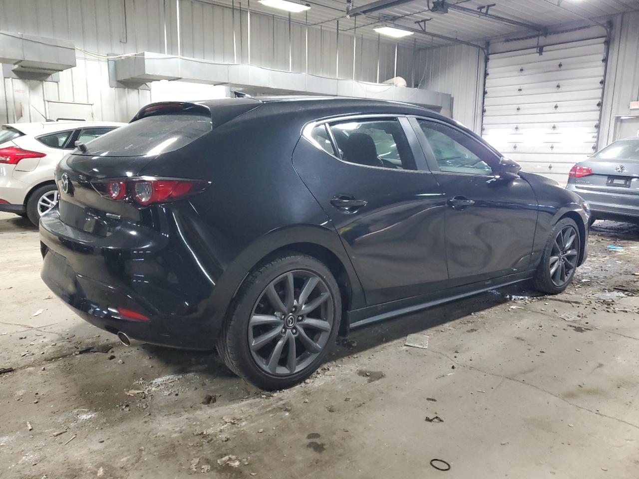 2019 Mazda 3 VIN JM1BPAMM6K1141658 Copart auction photo, side damage thumbnail 3