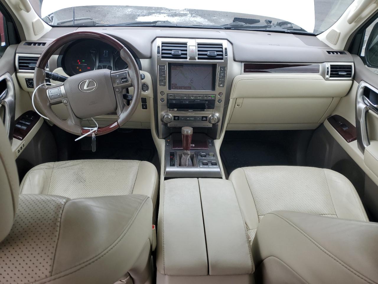 2015 Lexus GX VIN JTJJM7FX6F5101980 Copart auction photo, front end / side damage thumbnail 8