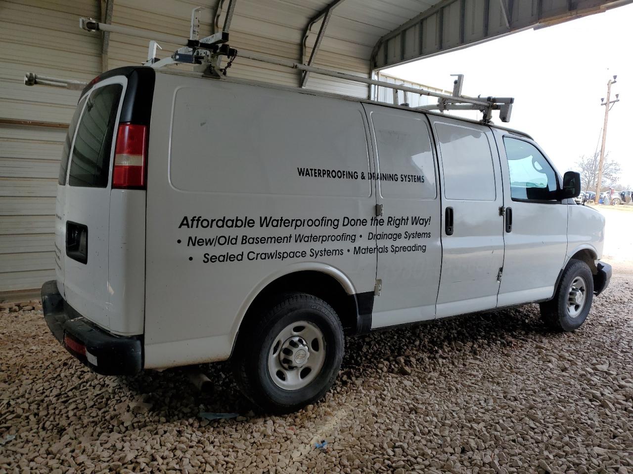 2012 Chevrolet Express VIN 1GCWGFBAXC1193321 Copart auction photo, front end / rear end damage thumbnail 3