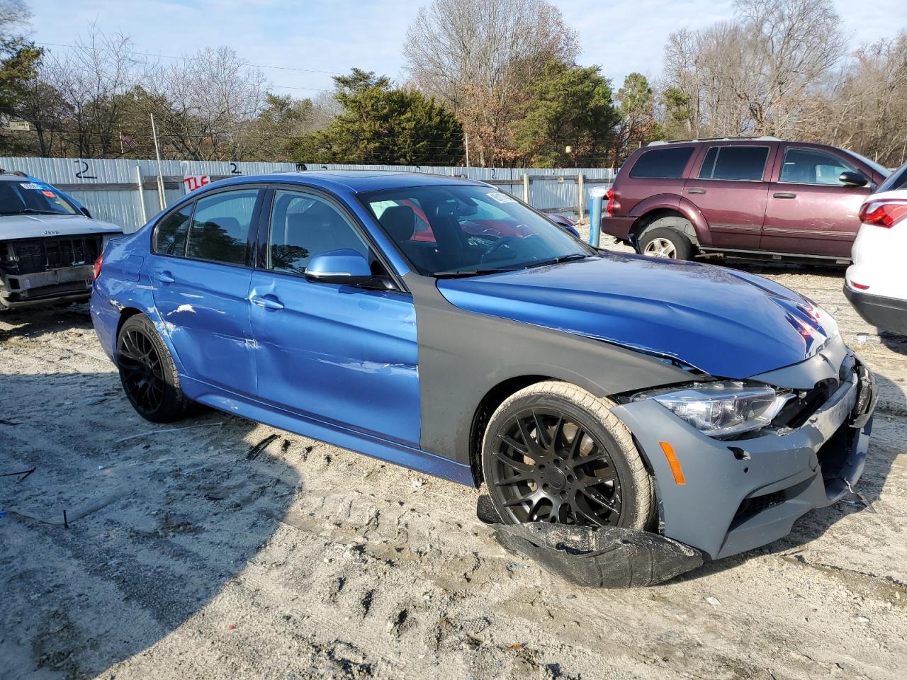 2015 BMW 3er VIN WBA3B3C58FJ983977 Copart auction photo, all over damage thumbnail 4