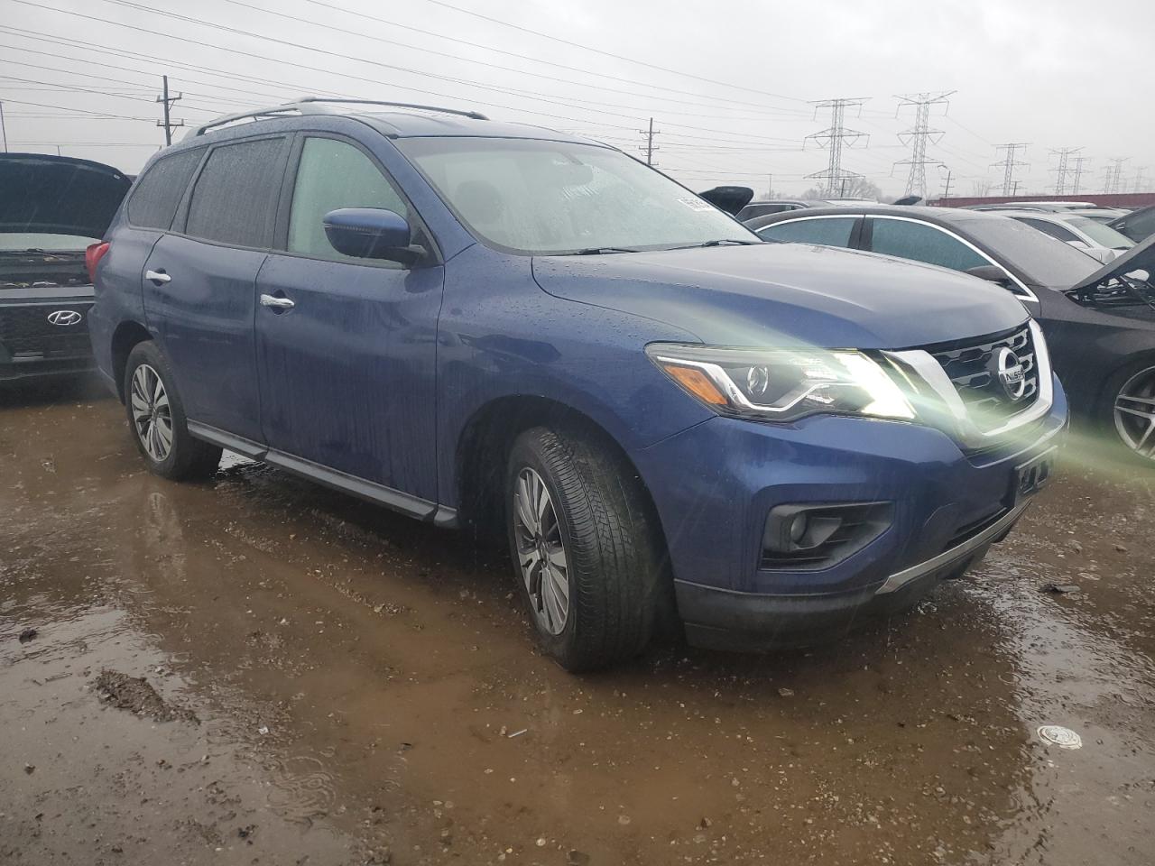 2017 Nissan Pathfinder VIN 5N1DR2MM4HC690017 Copart auction photo, side damage thumbnail 4