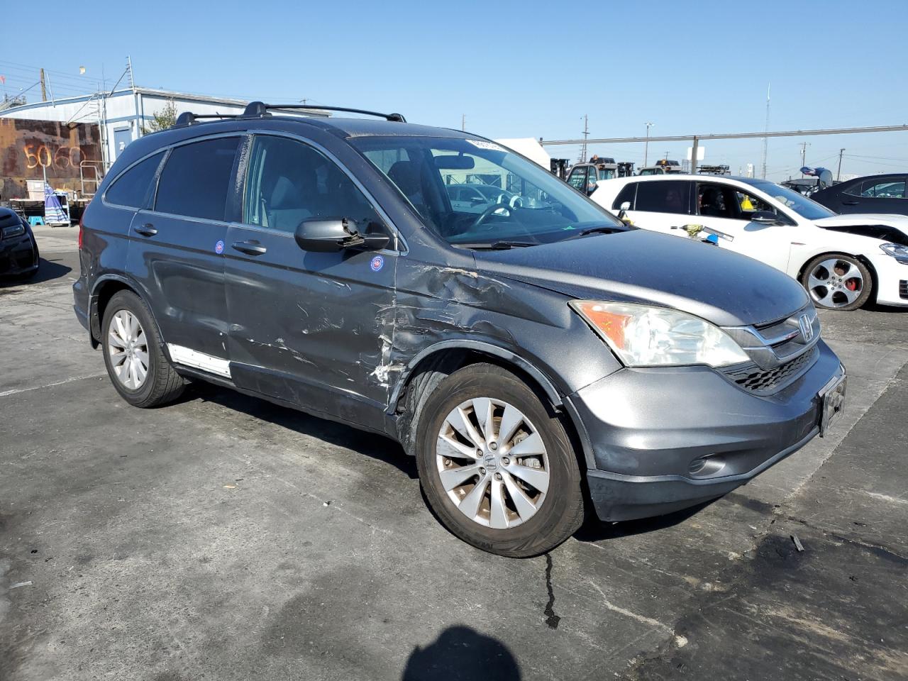 2011 Honda CR-V VIN 5J6RE3H33BL029836 Copart auction photo, side damage thumbnail 4