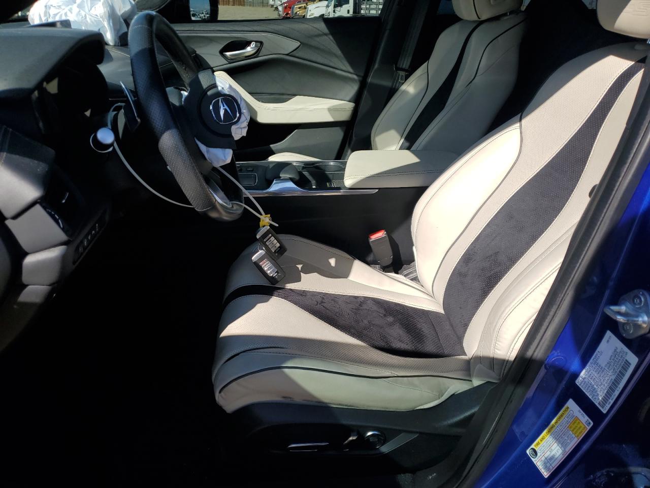 2023 Acura TLX VIN 19UUB7F93PA003054 Copart auction photo, front end / side damage thumbnail 7