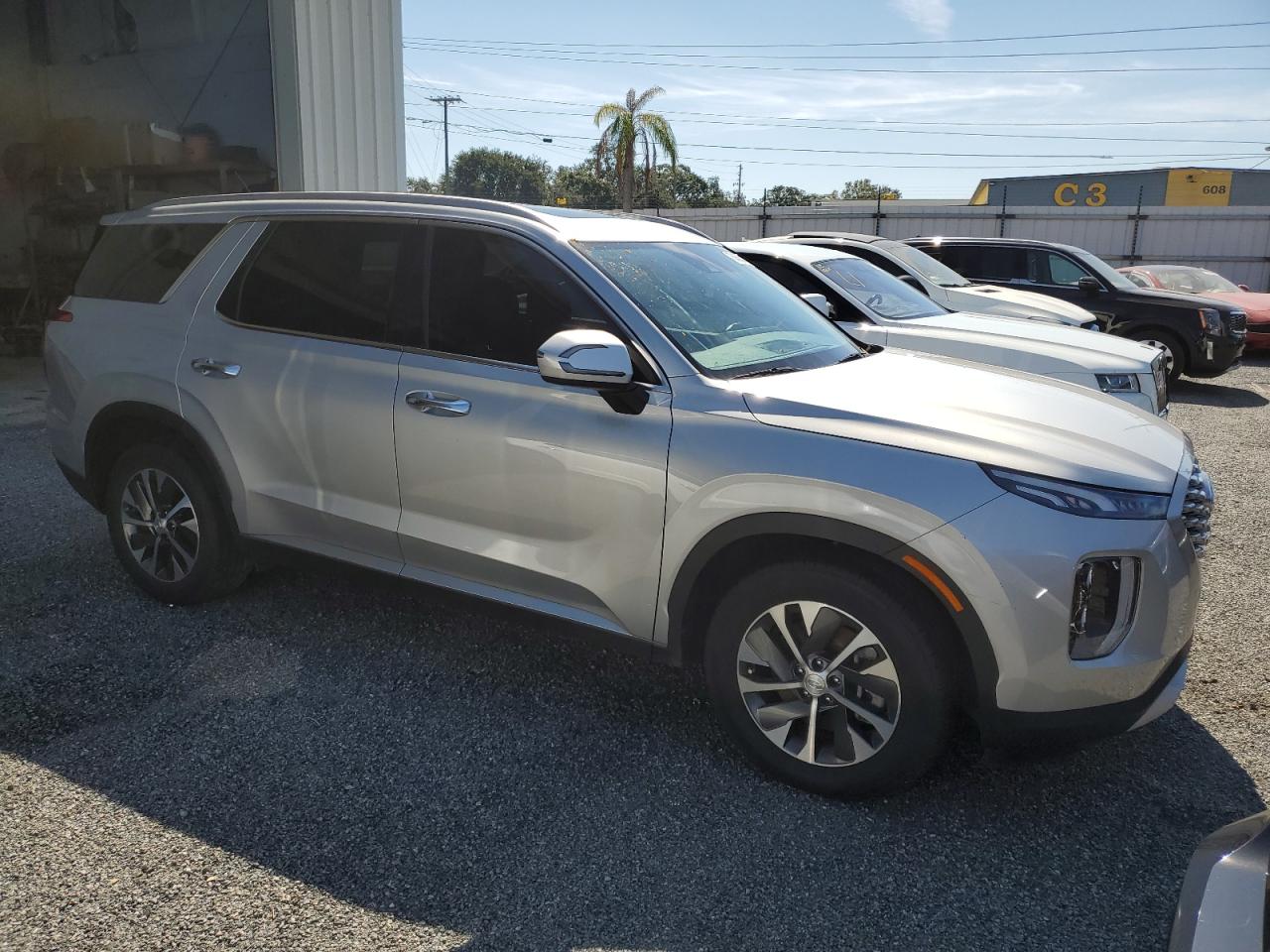 2021 Hyundai Palisade VIN KM8R24HE6MU270921 Copart auction photo, water/flood / minor dent/scratches damage thumbnail 4