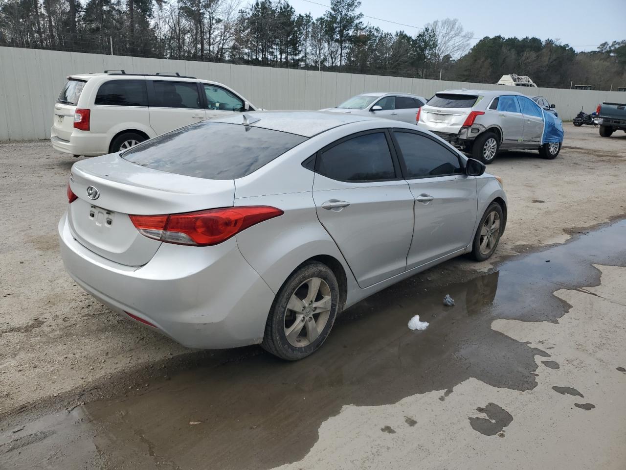 2012 Hyundai Elantra VIN KMHDH4AE2CU293100 Copart auction photo, normal wear damage thumbnail 3