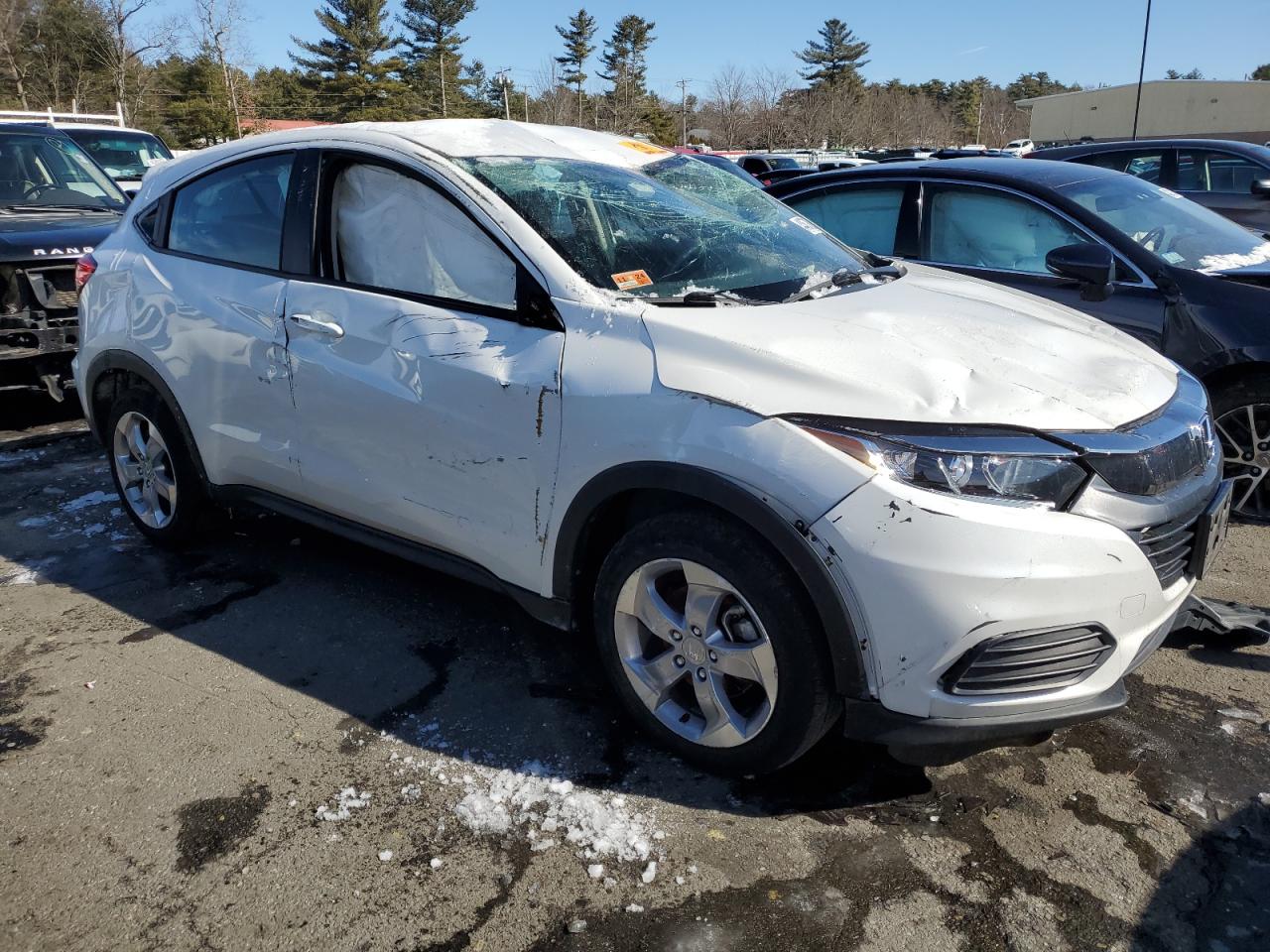 2020 Honda HR-V VIN 3CZRU6H30LM714705 Copart auction photo, rollover / all over damage thumbnail 4