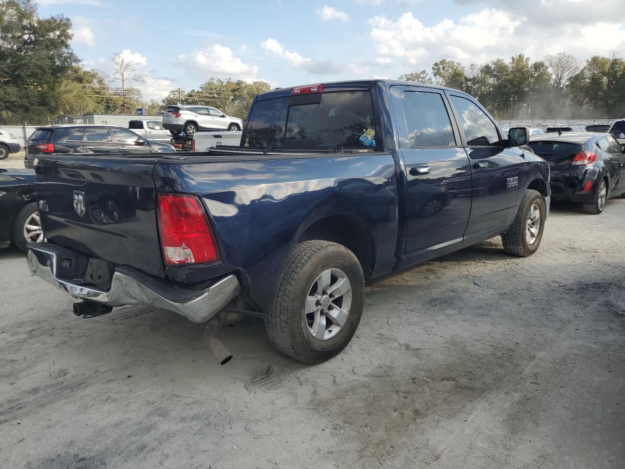 2014 RAM 1500 VIN 1C6RR6LG8ES417085 Copart auction photo, rear end damage thumbnail 3