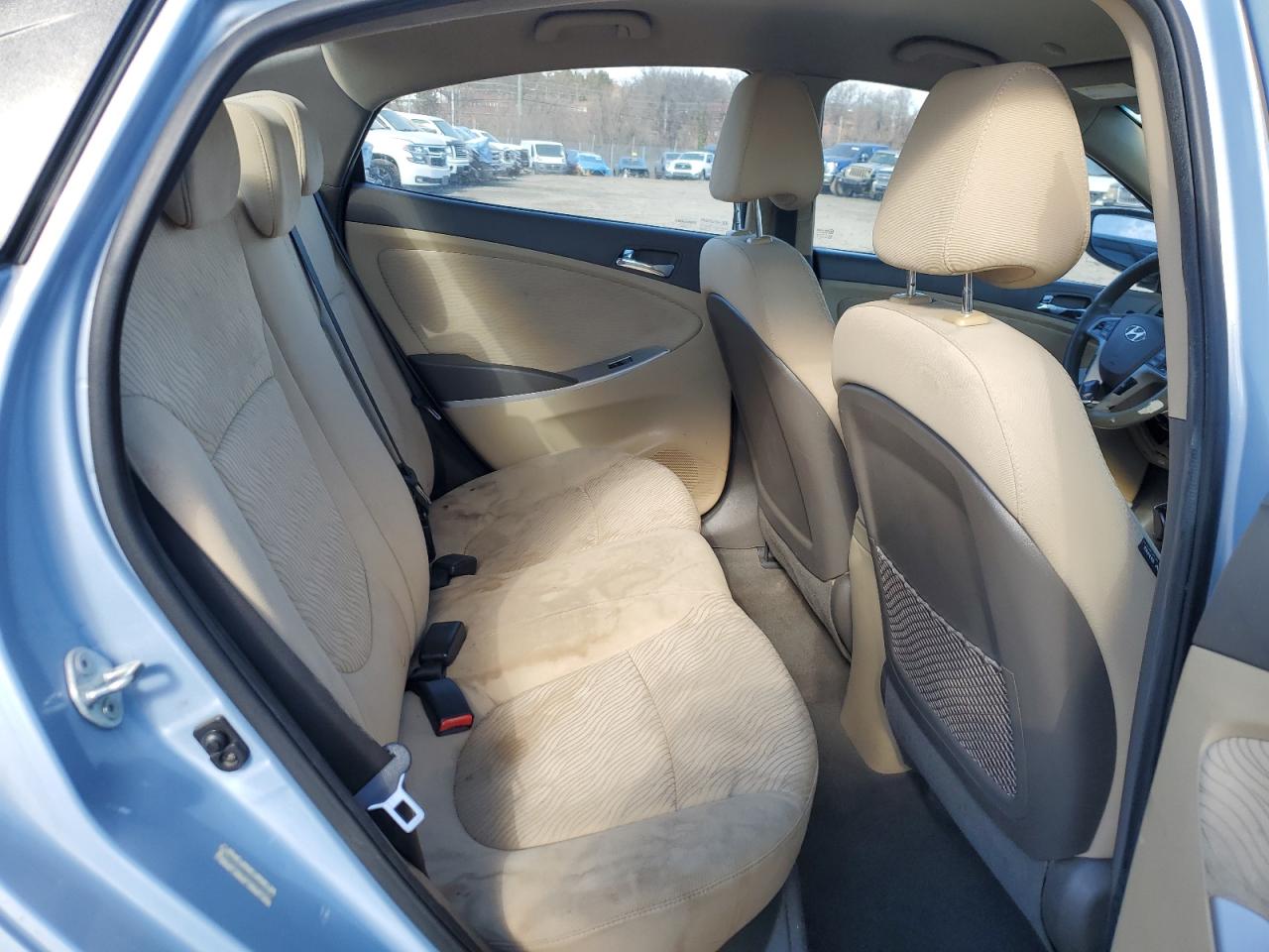 2013 Hyundai Accent VIN KMHCU4AE2DU584317 Copart auction photo, rear end damage thumbnail 10