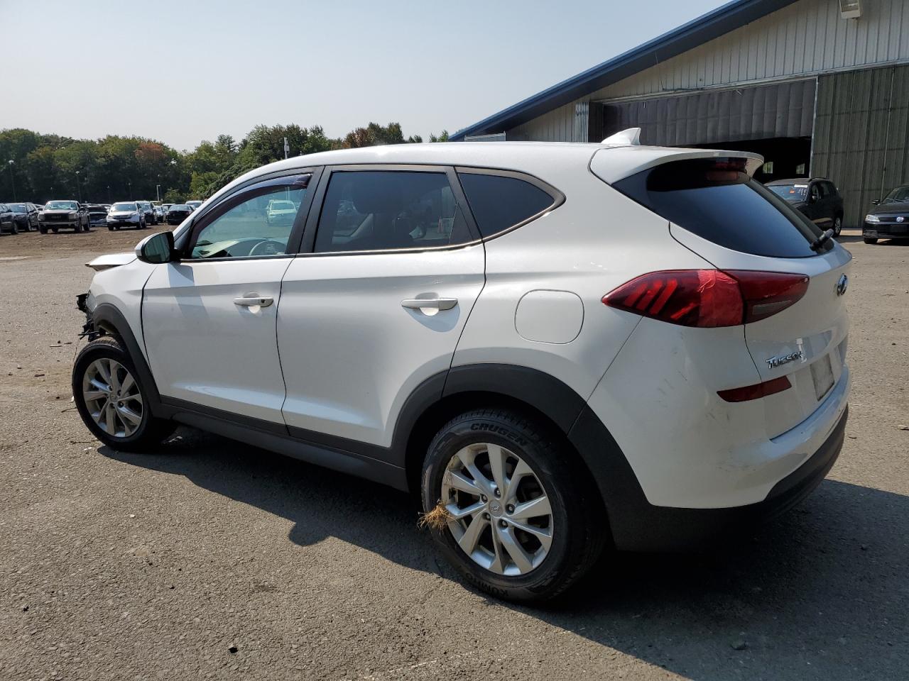 2019 Hyundai Tucson VIN KM8J2CA46KU973358 Copart auction photo, front end / side damage thumbnail 2