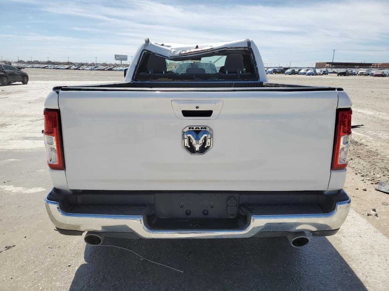 2021 RAM 1500 VIN 1C6RREBT6MN712563 Copart auction photo, top/roof / minor dent/scratches damage thumbnail 6