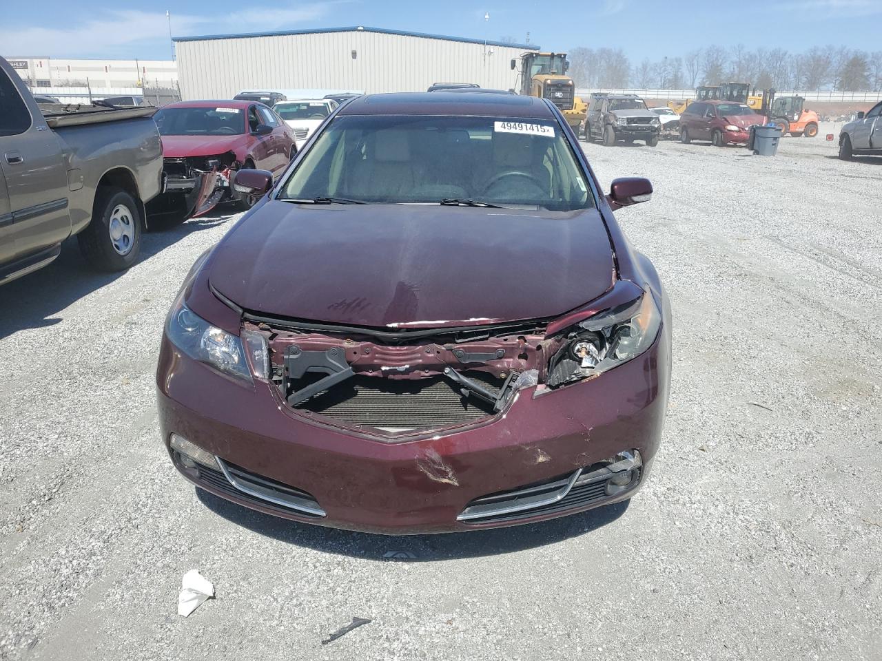 2012 Acura TL VIN 19UUA8F52CA016622 Copart auction photo, front end damage thumbnail 5