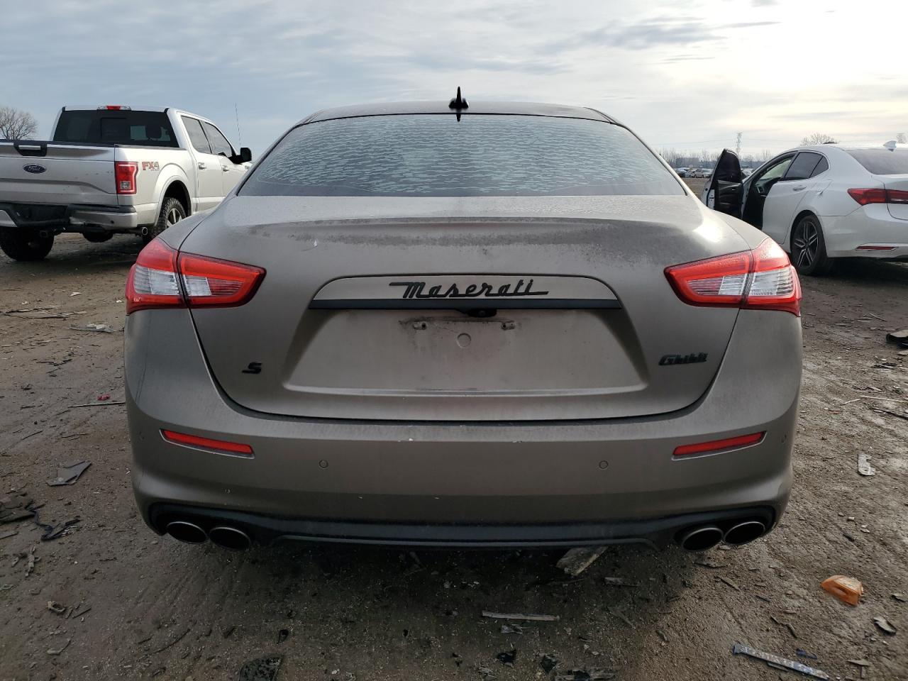 2018 Maserati Ghibli VIN ZAM57YSA9J1304571 Copart auction photo, rear end damage thumbnail 6