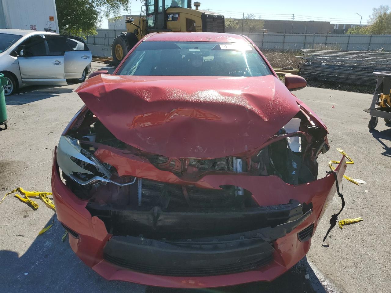 2014 Toyota Corolla VIN 2T1BURHE7EC148290 Copart auction photo, front end / side damage thumbnail 5