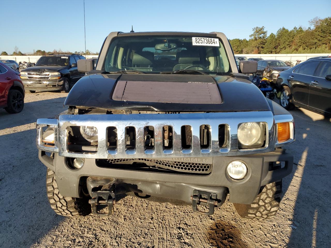 2007 Hummer H3 VIN 5GTDN13E778241171 Copart auction photo, front end damage thumbnail 5