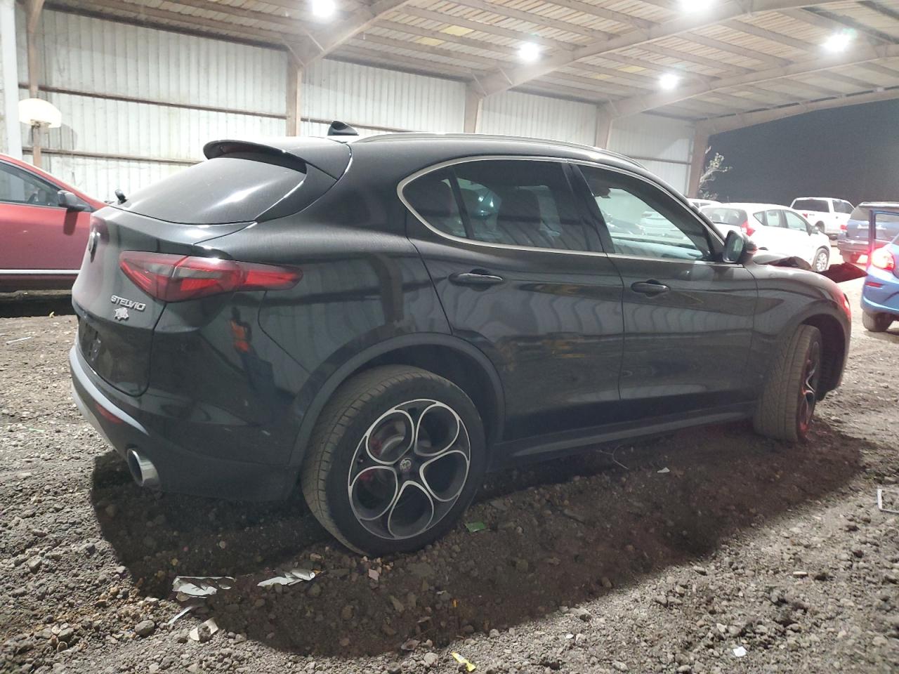 2019 Alfa Romeo Stelvio VIN ZASPAKBN7K7C43323 Copart auction photo, front end / minor dent/scratches damage thumbnail 3