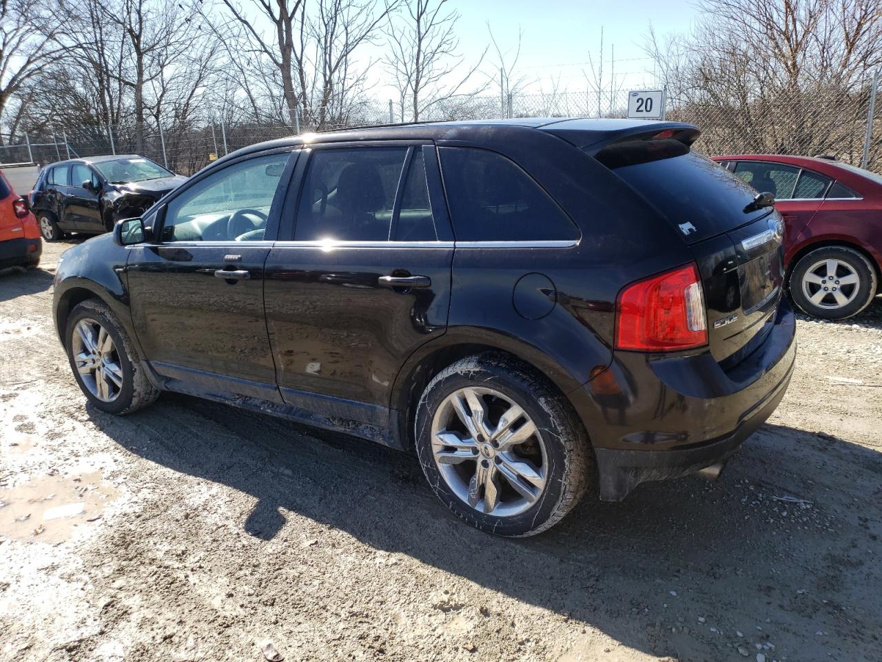 2013 Ford Edge VIN 2FMDK3K95DBA51566 Copart auction photo, front end / minor dent/scratches damage thumbnail 2