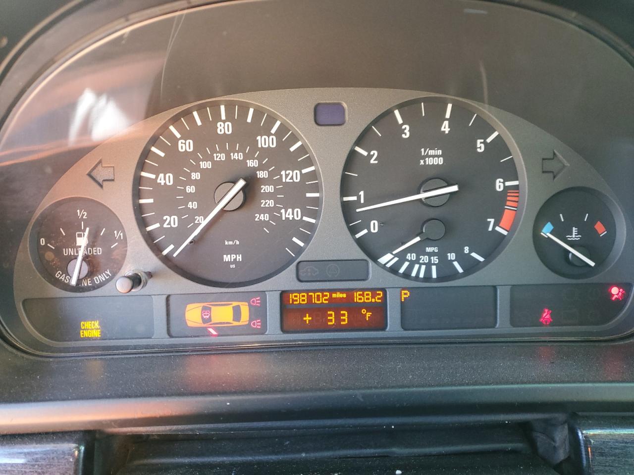 1998 BMW 5er VIN WBADD6322WGT96421 Copart auction photo, side damage thumbnail 9