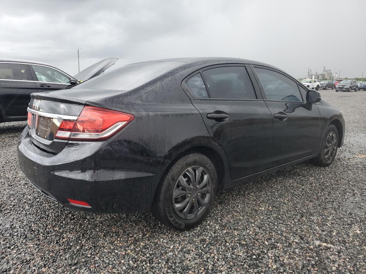 2013 Honda Civic VIN 19XFB2F57DE227816 Copart auction photo, water/flood damage thumbnail 3