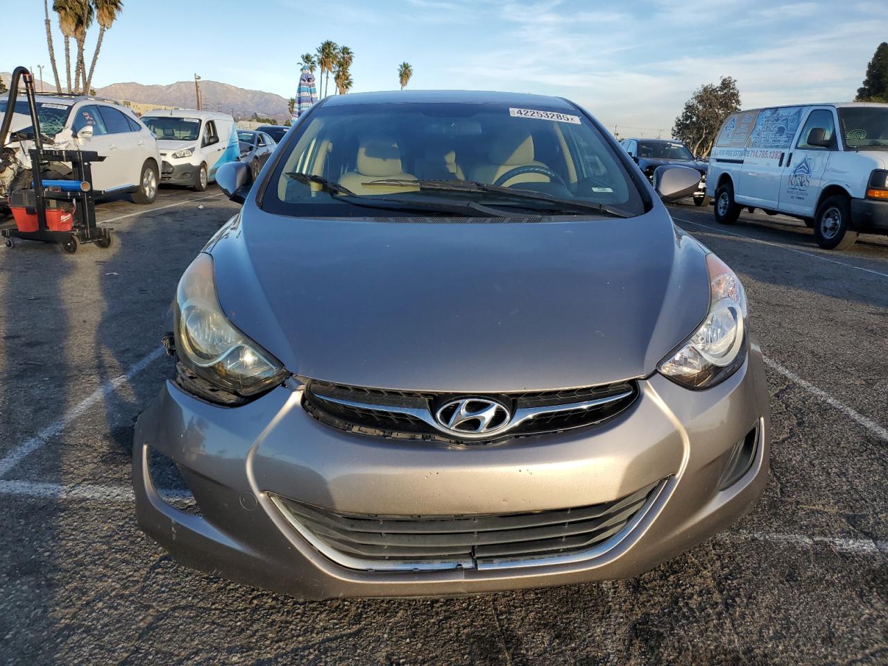 2011 Hyundai Elantra VIN 5NPDH4AE4BH051051 Copart auction photo, vandalism / front end damage thumbnail 5