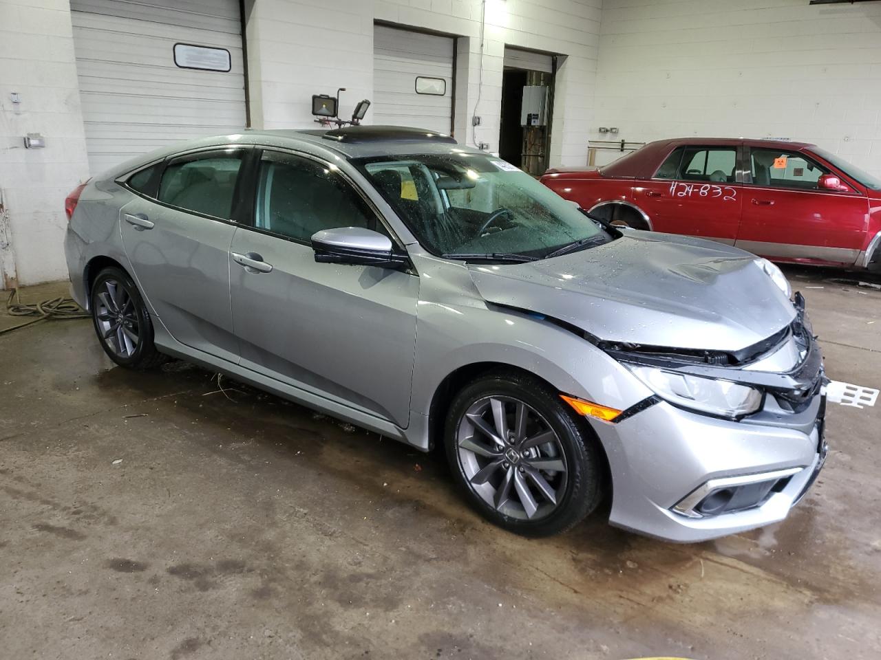 2021 Honda Civic VIN 19XFC1F30ME010808 Copart auction photo, front end damage thumbnail 4