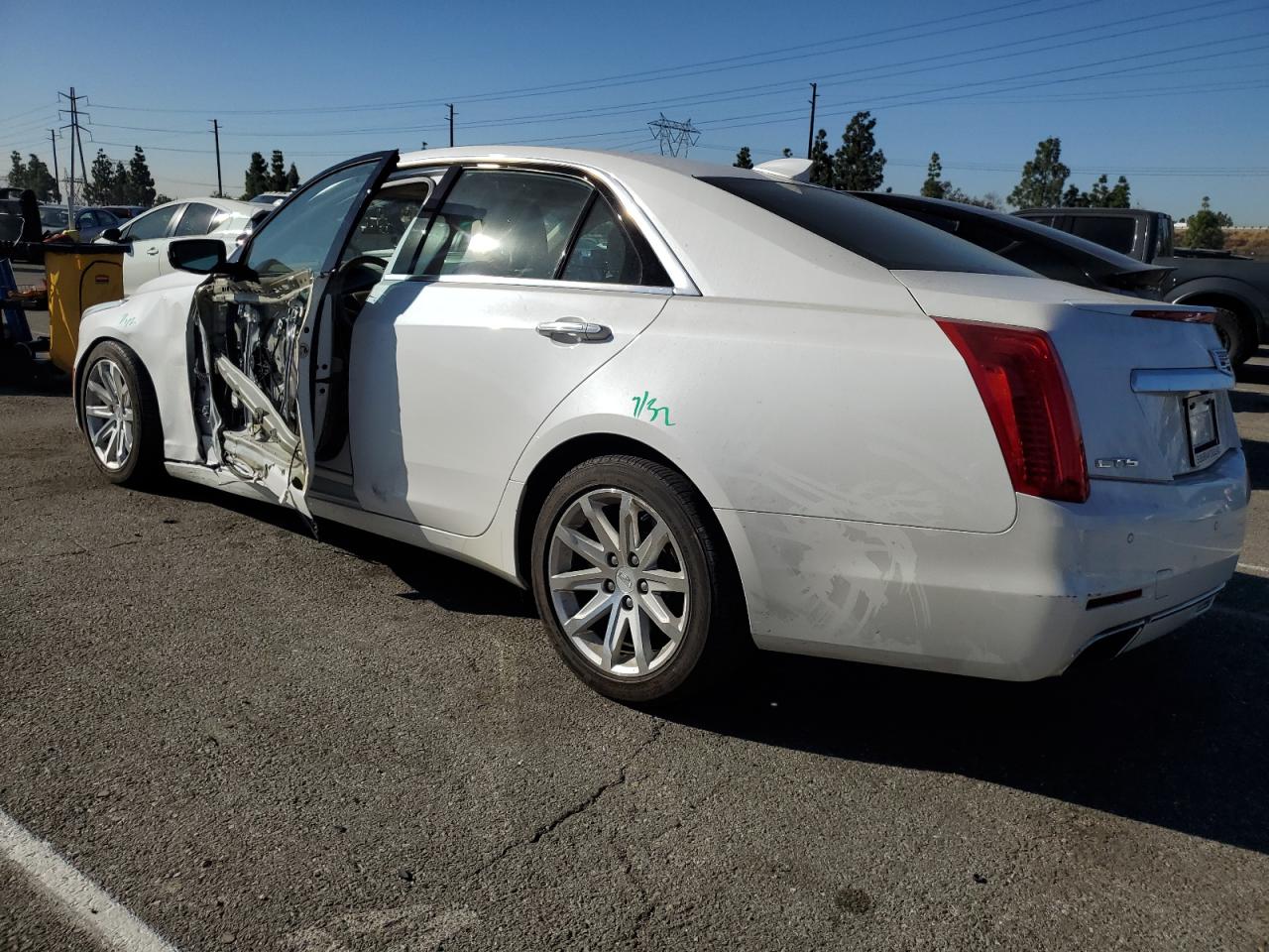 2015 Cadillac CTS VIN 1G6AR5S30F0125039 Copart auction photo, side / undercarriage damage thumbnail 2