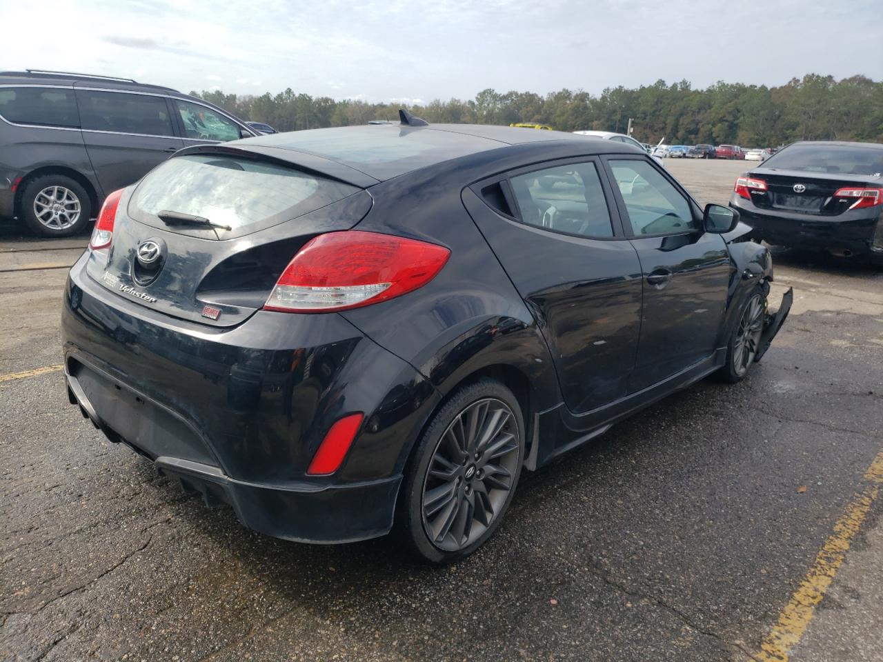 2013 Hyundai Veloster VIN KMHTC6AD6DU153825 Copart auction photo, front end damage thumbnail 3