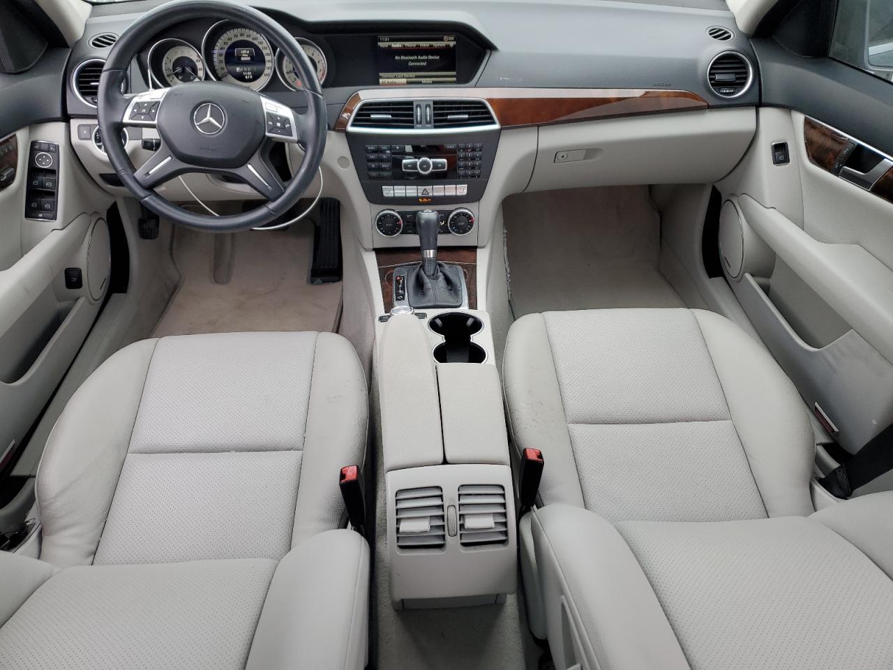 2014 Mercedes-Benz C-klasse VIN WDDGF4HB0ER307798 Copart auction photo, side / front end damage thumbnail 8