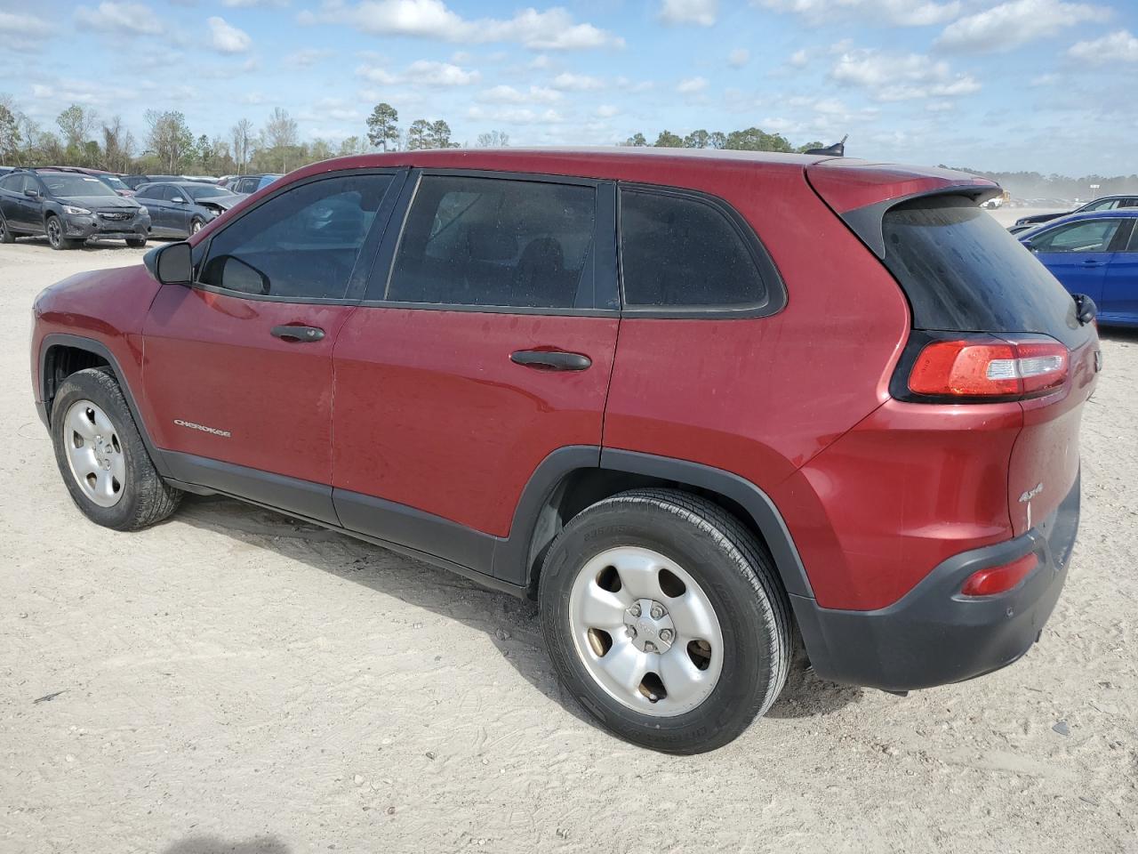 2014 Jeep Grand Cherokee VIN 1C4PJMAB9EW297440 Copart auction photo, front end / rear end damage thumbnail 2
