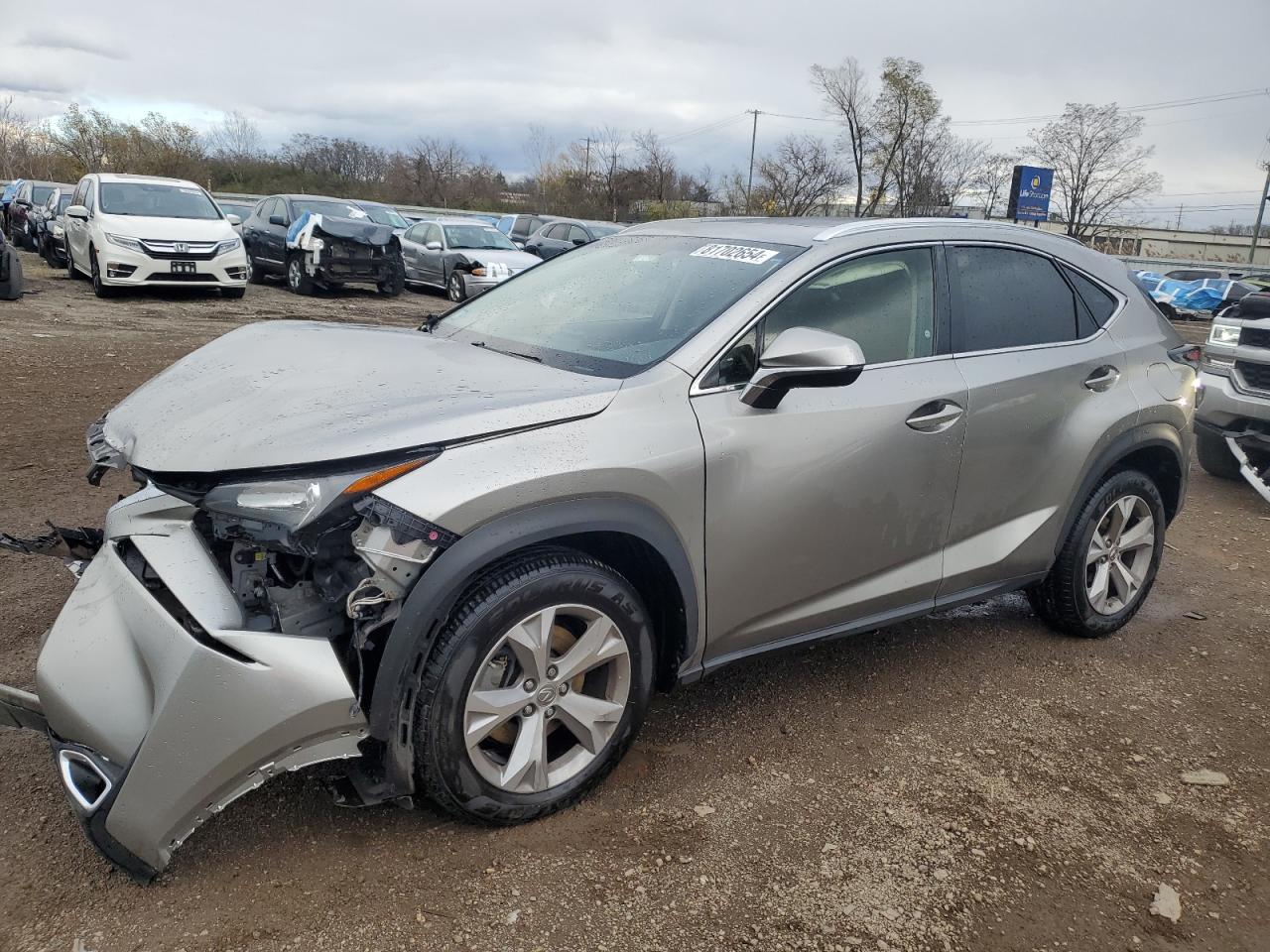 2017 Lexus NX VIN JTJBARBZ8H2133348